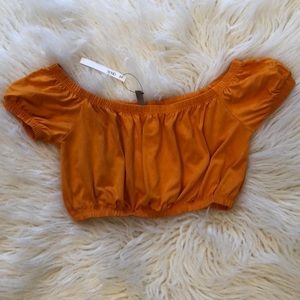 ASOS off the shoulder crop top